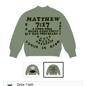 Kanye West CPFM for JIK Crewneck. Olive color.  size LARGE
